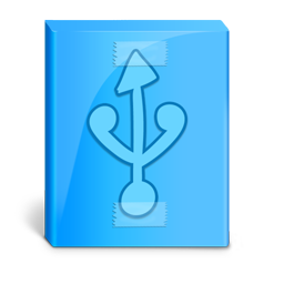 HDD USB Blue Icon 256x256 png